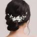 Casdre Flower Bride Wedding Hair Vine Pearl Headpiece - Silver Bridal Hair Accessories for Women and Girls - Buy Online on GoSupps.com