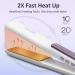 Locks 2 in 1 Smooth Iron - 20s Quick Heating Titanium Flat Iron with LCD Display 130 C-230 C 3D Floating Plate for Effortless Styling - Buy Online on GoSupps.com