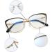 Buy Kachawoo Blue Light Blocking Glasses - Retro Cat Eye Design in Pink Gold for Women | Anti-Blue Light Eyeglasses - Buy Online on GoSupps.com