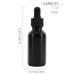 6 Pack 1oz Black Glass UV Resistant Eye Dropper Bottles for Essential Oils - UV Safe and Perfect for Aromatherapy - Buy Online on GoSupps.com