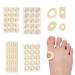 60 pieces of corn foam corneal cushion chicken eye rings bladder plasters chicken eyes anti-friction reduced foot and heel pain on toes cornea non-slip 4 large leaves