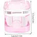 SOESFOUFU Glass Jar Nail Art Brush Cup Pink Crystal Glass Heart-shaped Manicure Tools Acrylic Nails 5.70X5.40X5.40CM Pink - Buy Online on GoSupps.com