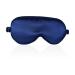 ECHOLLY Sleep Eye Mask-Perfect Light Blockout Comfort Soft Eye Mask for Women Men-100% Silk Eye Mask 2 Pairs of Ear Plugs Eye Mask for Sleeping with Pouch for Travelling(Blue) Navy Blue