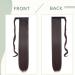 24 Inch Ombre Dark Brown Synthetic Wrap Around Ponytail Extension - Stylish Magic Paste Straight Hair Ponytail - Buy Online on GoSupps.com