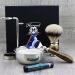 6 Pc Men's Shaving Kit - 5 Edge Razor Silver Tip Badger Hair Brush Stand Soap & Bowl - Perfect Gift Set for Men - Buy Online on GoSupps.com