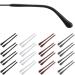 GorgeCraft 16 pair 4 colors glasses-iron-iron slide-resistant Silicone ear handle sock hook cushion tube hose sleeve comfortable glasses bracket replacement for thin glasses made of metal