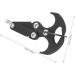 Enrilior Stainless Steel Black Grappling Hook for Climbing & Mountaineering | Outdoor Activity Rock Climbing Claw - Buy Online on GoSupps.com
