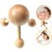 Wooden Roller Massager for Scalp & Body Pain Relief - Shiatsu Therapy & Foot Reflexology - Buy Online on GoSupps.com