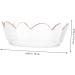 1pc Kitchen Stylish Delicate Irregular Salad Bowl Creative Fruit Glass Transparent - Buy Online on GoSupps.com