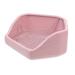 BESPORTBLE Rabbit Toilet Oversized -Tipping Toilet Pet Toilet Supply -Tipping Toilet for Bunny Hamster Toilet Bunny Toilet Rabbit Potty Pet Training Corner Pet Training Toilet 30X26X12.5cm Pink