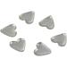 Bstepompre 300x 3d Metal Alloy Gold Silver Heart Art Tips Design Decorations DIY - Buy Online on GoSupps.com