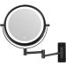 10X LED Wall Mounted Lighted Makeup Mirror with 3 Color Lights & Touch Screen Dimming - Double Sided Magnifying Mirror for Bathroom Vanity (Black) - Buy Online on GoSupps.com