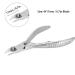 Nail Clipper Nail Cuticle Pliers Nail Trimmer Dead Skin Removal for Fingernails and Toenails 4#17mm knife edge
