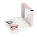 Contact Lens Case Reflective Cover Contact Lens Case Set Cute Lovely Travel Kit Box(Light Pink)