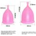 Buy WXQY Ultrachen Menstrual Cup - Reusable 12-Hour Silicone Period Protection | Pink | Convenient & Eco-Friendly - Buy Online on GoSupps.com