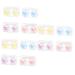 Gatuida pack with 12 pieces of contact lens container Storage container for contact lenses container container for cosmetic lenses contact lens organizers form make-up mirror etui pp