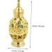 Angoily Essential Oil Bottle Empty Glass Bottle Vintage Decor Perfume Decorative Handicraft Terrarium Container Glass Container Gold Trim Delicate Travel Zinc Alloy Crystal Glass - Buy Online on GoSupps.com