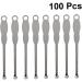 100pcs Stainless Steel Ear Spoons - Silver Ear Cleaner & Wax Curette - Buy Online on GoSupps.com