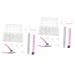 FOMIYES 2 Boxes Nail Art Box Nail File Buffer Coffin Nail Tips Clear Nail Tips False Nails Clear French Nails Long Fake Nails Nail Art Brush Nails Kits Postizas Manicure Glue Plastic