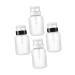 Beatifufu Travel Size 200ml Unbreakable Push-Button Nail Polish Remover Bottles Pack of 4