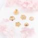 BENECREAT 60PCS Mixed Size 18K Gold Plated Flower Bead Caps - Tibetan Style End Caps for Jewelry Making - Buy Online on GoSupps.com