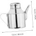 Milisten 2pcs Sauce Pot Olive Oil Cruet Kitchen Oil Soy Sauce Bottle Oil Drip Dispenser Oil Vinegar Cruet Bottle Household Vinegar Bottle Olive Oil Pourer Water Bottle Stainless Steel Metal 18.5X14.5X11CMx2pcs Silverx2pcs - Buy Online on GoSupps.com