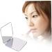 Folding Makeup Mirror Portable Stainless Steel Cosmetic Mirror Double Sided Pocket Mirror Square Hand Pocket Makeup Mirror - Buy Online on GoSupps.com