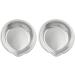 E-outstanding Makeup Palette - Small Round Stainless Steel (5 cm) | Set of 6 for Beauty & Travel - Buy Online on GoSupps.com