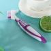 2pcs Double Bristle Head Denture Cleaning Brush Set - Portable Ergonomic Toothbrush for Denture Care and Retainer Cleaning - Buy Online on GoSupps.com
