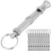 Premium Pet Training Pipe - 10 Adjustable Stainless Steel Dog Whistles | Stop Barking with Sound Waves | Multi-Function Keychain - Buy Online on GoSupps.com