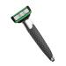 1 set of razor razor plane for men professional razor with a short handle razor made of metal blade to shave double -edged main rubber razor blade