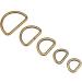 Swpeet 100 Pcs Bronze Assorted Multi-Purpose Metal D Ring Semi-Circular D Ring for Hardware Bags Ring Hand DIY Accessories - 1/2 Inch  5/8 Inch  3/4 Inch  1 Inch  5/4 Inch - Buy Online on GoSupps.com