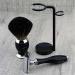 Classic Old-School Men's Shaving Set | Pure Black Badger Brush & DE Safety Razor | Perfect Gift for Him - Buy Online on GoSupps.com