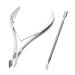 Cuticle Cutter Set (Silver with Pusher)
