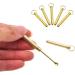 Gold Metal Keychain Earwax Cleaner Spoon | Multifunctional Ear Pick Tool - Buy Online on GoSupps.com