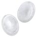 Nupuyai 2pcs Rock Crystal Oval Thumb Worry Stone Set Energy Crystal Pocket Palm Stone for Healing Anxiety Stress Relief Reiki Therapy 45x35mm White