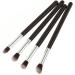 VINTORKY 4pcs Set Eye Make-up Brush Kit Makeup Caboodle Makeup Brush Lip Scrubber Brush Lip Scruber Black - Buy Online on GoSupps.com