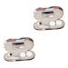 Healvian 2 sets dual purpose glasses case for home glasses container Clipper Guards eye case Multi-purpose glasses case container frame fabric cover Storage box