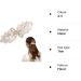 Rhinestone Cat-eye Barrette Beige Hair Clip | Elegant Shiny Hair Slide Decoration - Buy Online on GoSupps.com