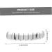 Ibasenice 5 Sets Prosthesis Halloween Accessories - Artificial Teeth Caps for Couples Costumes & Cosplay - Silver Tooth Decorations (5 Pieces 6x2cm) - Buy Online on GoSupps.com