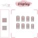 24Pcs Medium Square Aurora Silver Glitter Press on Nails - Glossy False Nails with Adhesive Tabs for Women & Girls - Buy Online on GoSupps.com