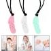 Doitool 4-Pack Silicone Chew Necklaces - Sensory Oral Motor Aids for Babies & Kids Ideal for Autism Teething & Sensory Play - Buy Online on GoSupps.com