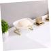Anneome 1set Soap Drain Box Bar Soap Holder Travel Soap Holder Soap Drainer Soap Drip Kitchen Soap Rack Soap Case Ceramic Travel Container Sink Soap Holder Draining Soap Drain Rack Pp Tray - Buy Online on GoSupps.com