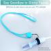 Quick Dry Silicone Lanyard Set for Peritoneal Dialysis - Blue | 2 Lanyards + 4 Rings | Shower Accessories for Men and Women - Buy Online on GoSupps.com