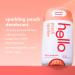 Hello Peach Aluminum Free Deodorant for Women + Men Natural Fragrance Dermatologically tested Baking Soda Free Parabens Free Dye Free 24 Hour Odor Protection (Pack of 2) Peach 2.6 Ounce (Pack of 2) - Buy Online on GoSupps.com