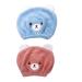 Quick Dry Kids Hair Turban Towel - 2 Pack Absorbent Hair Dryer Wrap - Blue - Buy Online on GoSupps.com