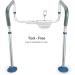 GreenChief Toilet Safety Rail  Medical Bathroom Safety Frame for Elderly  Handicap and Disabled - Adjustable Handrails for Toilet Seat Grab Bar Toilet Handrails Helper  2 Additional Rubber Tips 1 Count (Pack of 1) - Buy Online on GoSupps.com