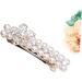 FRCOLOR Drill Hair Clip Hair Pin Hair Barrettes Hair Clip Pearl Hairpin Women Barrettes Hair Accessories Rhinestones Women's White Girl Hair Clip - Buy Online on GoSupps.com
