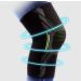 Experience Comfort with Shamim Knee Compression Sleeve for Pain Relief. Knee Brace for Arthritis Pain and Relief from Meniscus Tear Black/Green (L)