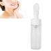 YUYTE Mousse Foaming Bottle Silicone Brush Foam Bottle Empty Refillable Facial Cleanser Foaming Bottle Transparent (200ML)
